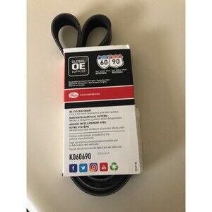 GATES Micro-V Serpentine Belt 6 Rib 86-7/8 Inch - K060864 Subaru Forester